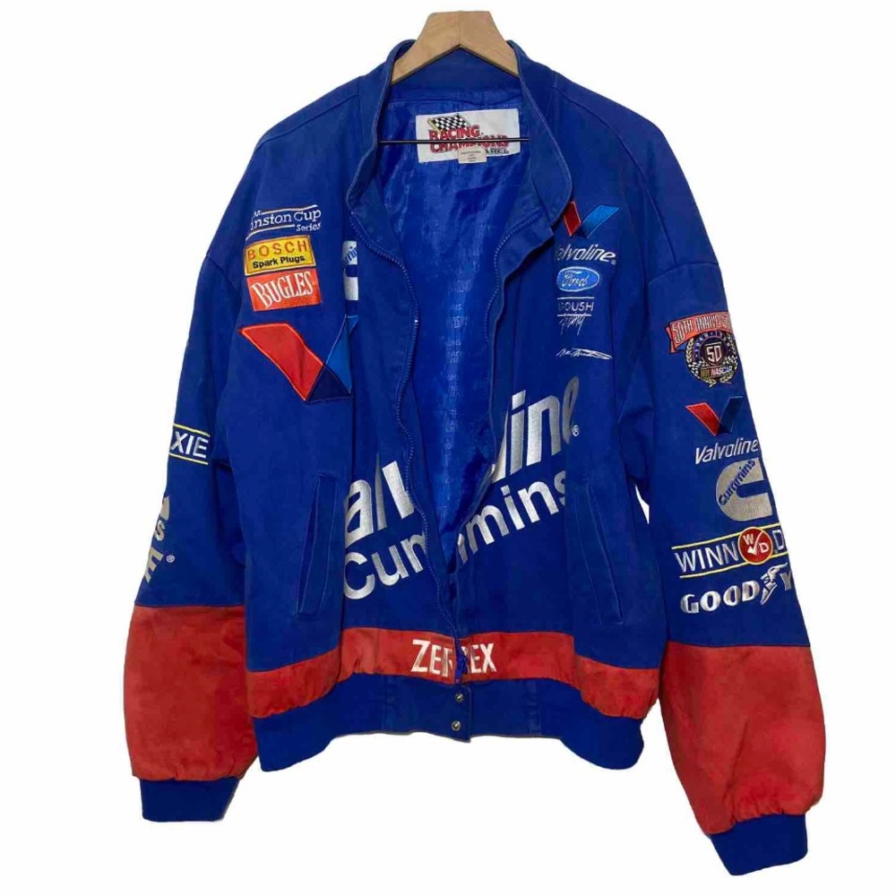 VINTAGE 1998 Valvoline Mark Martin 50TH ANNIVERSARY Roush Racing Jacket XL